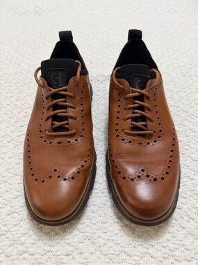 Cole Haan Men’s 4 Zerogrand Brown Wingtip Oxford Men’s Size 10